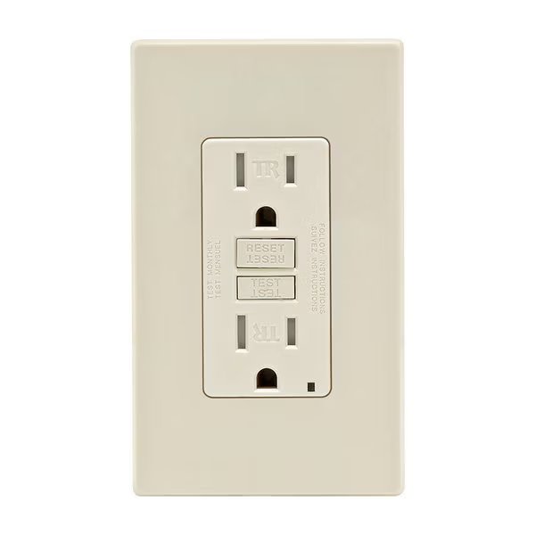 GFCI OUTLET W/PLT 15A LA, Leviton, Mfr#: C36-GFTR1-0PT
